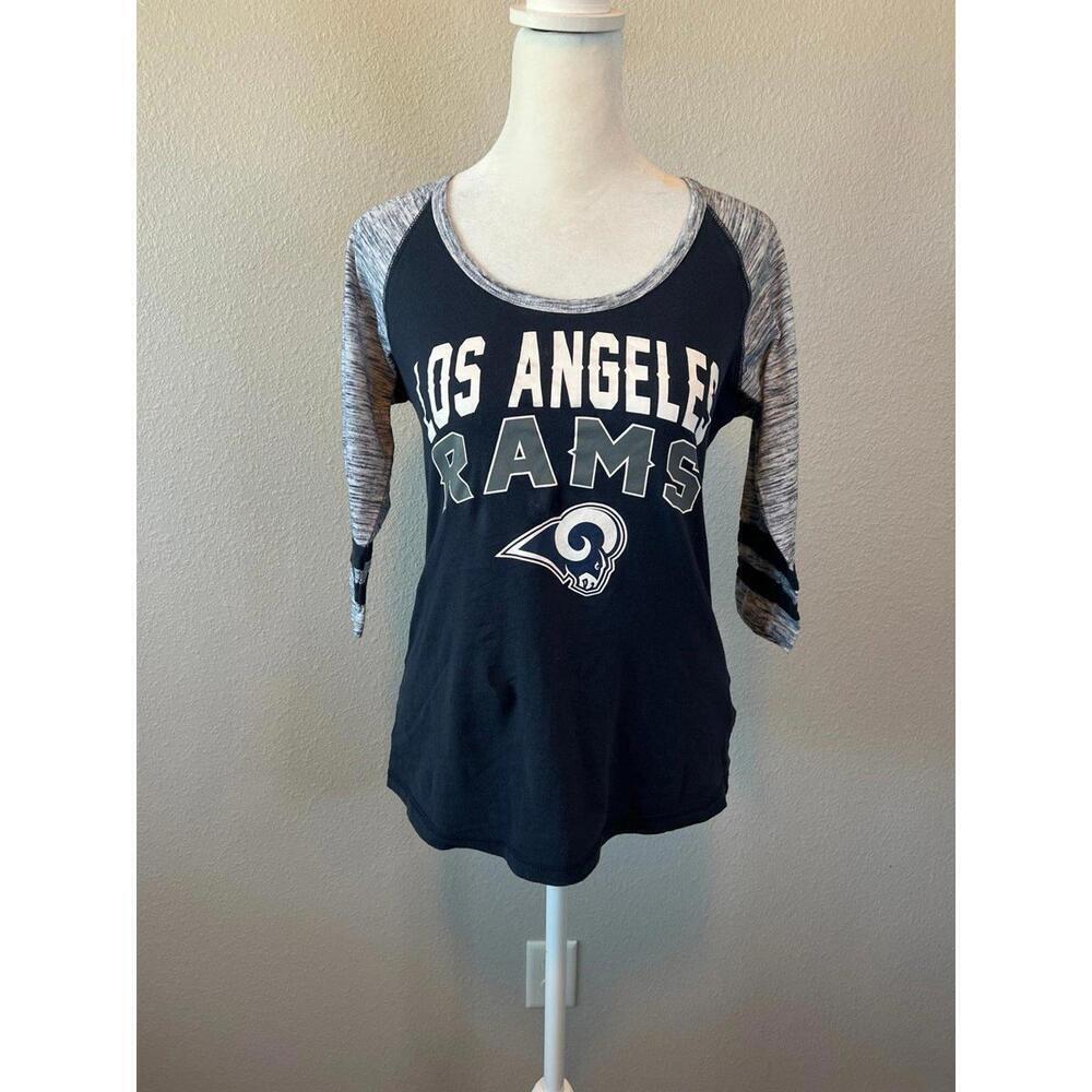Los Angeles Rams Raglan TShirt Alternate Color Navy Size Small